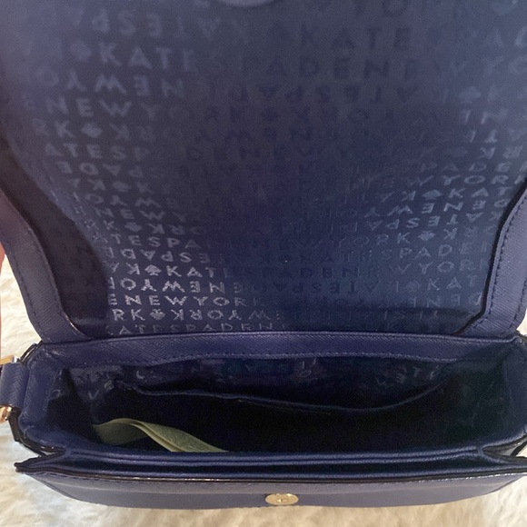 Kate Spade Navy Blue Crossbody Bag with Flap Closure - Picture 4 of 4